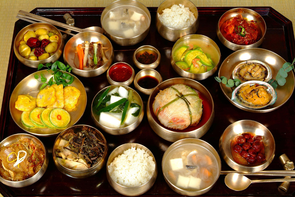 Korean traditional dining table