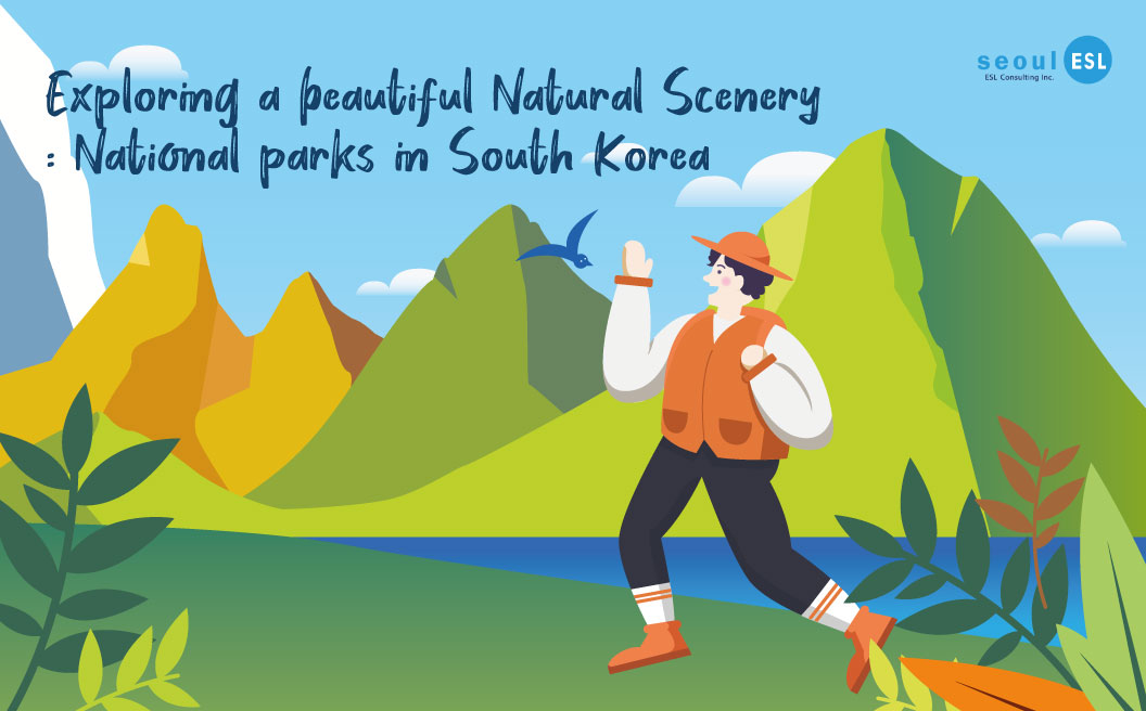 Illustration photo of a person exploring a national park in Korea
